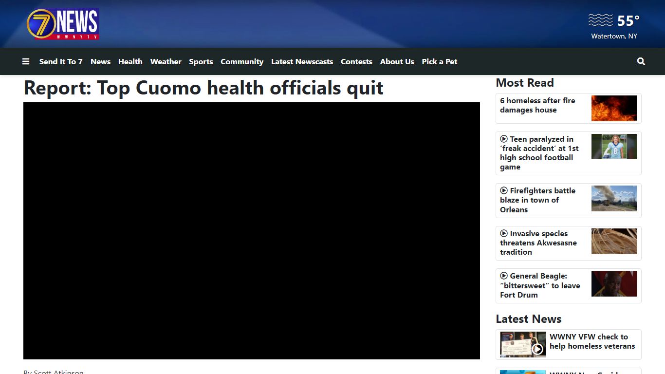 Report: Top Cuomo health officials quit - WWNY-TV